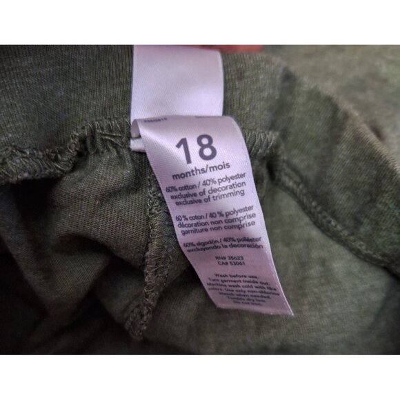Carter’s Baby Boys Navy Green Pull On Elastic Waist Pants 18 Months - Picture 8 of 9